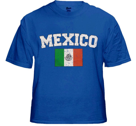 Mexico Vintage Flag International Mens T-Shirt