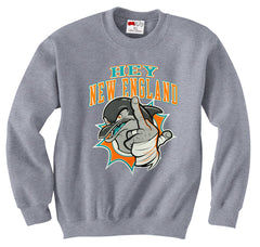 Miami Fan - Hey New England Adult Crewneck