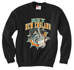 Miami Fan - Hey New England Adult Crewneck