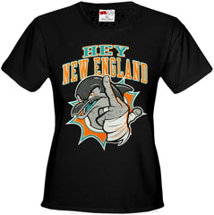 Miami Fan - Hey New England Girls T-shirt