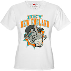 Miami Fan - Hey New England Girls T-shirt
