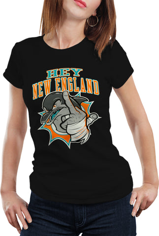 Miami Fan - Hey New England Girls T-shirt