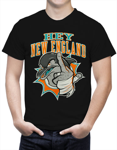 Miami Fan - Hey New England Mens T-shirt