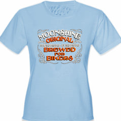 Moonshine Brewed For Bikers Girl's T-Shirt