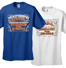Moonshine Brewed For Bikers Men's T-Shirt