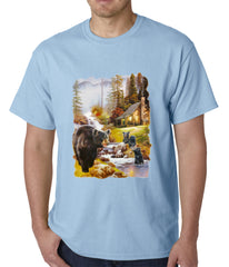 Mother Bear at the Cabin Mens T-shirt
