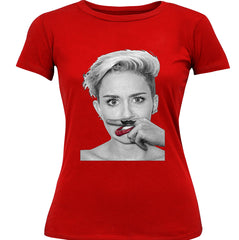 Mustache Funny Girl's T-Shirt