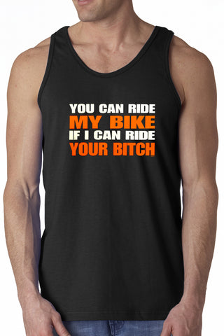 My Bike Your B*tch Mens Tank Top (Black)