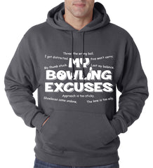 My Bowling Excuses Adult Hoodie