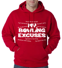 My Bowling Excuses Adult Hoodie