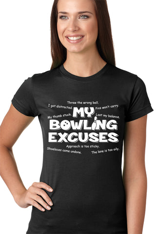 My Bowling Excuses Girls T-shirt