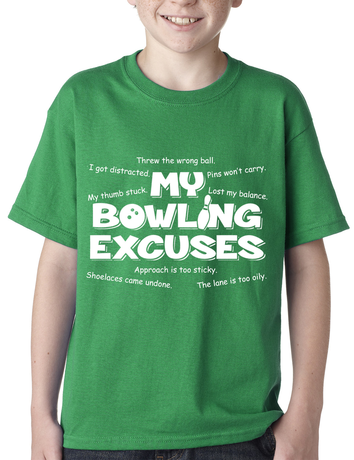 My Bowling Excuses Kids T-shirt