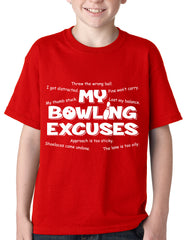 My Bowling Excuses Kids T-shirt