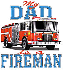 My Dad Is A Fireman Kids T-Shirt