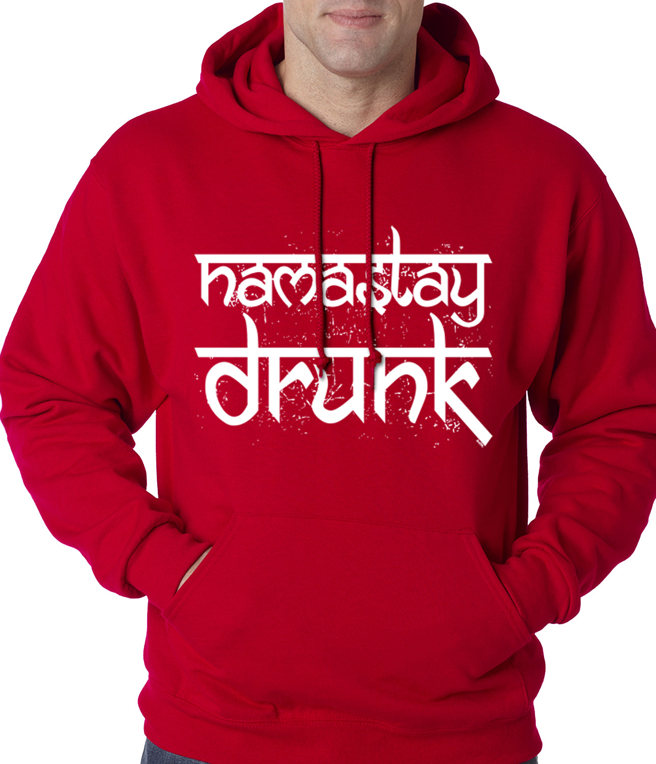 Namastay Drunk Funny Adult Hoodie