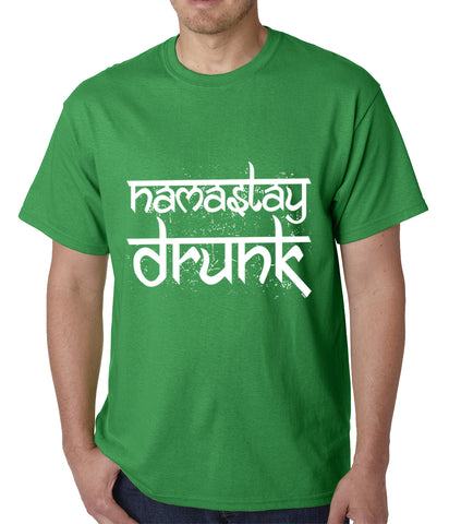 Namastay Drunk Funny Mens T-shirt