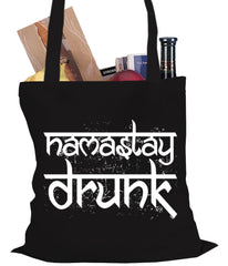 Namastay Drunk Funny Tote Bag