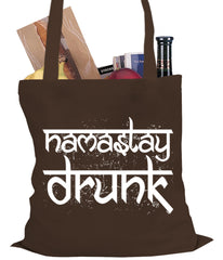 Namastay Drunk Funny Tote Bag