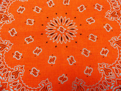 Neon Orange Bandana (Glows Under Black Light)