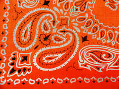 Neon Orange Bandana (Glows Under Black Light)