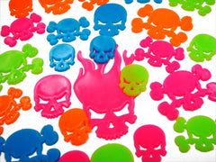 Neon Skulls Black Light Reactive Wall Decorations