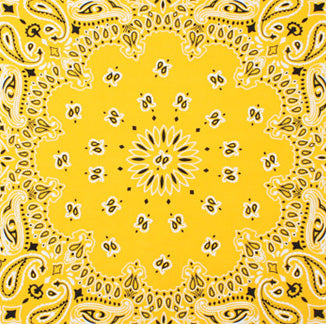 Neon Yellow Bandana (Glows Under Black Light)
