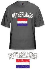 Netherlands Vintage Flag International Mens T-Shirt