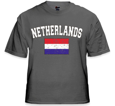 Netherlands Vintage Flag International Mens T-Shirt