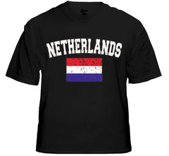 Netherlands Vintage Flag International Mens T-Shirt