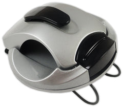 New Age Modern Sunglasses Holder Visor Clip (Silver/Black)