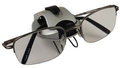 New Age Modern Sunglasses Holder Visor Clip (Silver/Black)