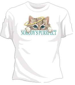 Nobody's Purrfect Girls T-Shirt