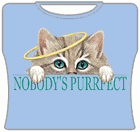 Nobody's Purrfect Girls T-Shirt