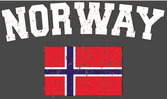 Norway Vintage Flag International Mens T-Shirt