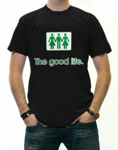 Novelty T-Shirts - The Good Life Threesome T-Shirt