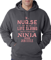 Nurse - Full Time Ninja Adult Hoodie
