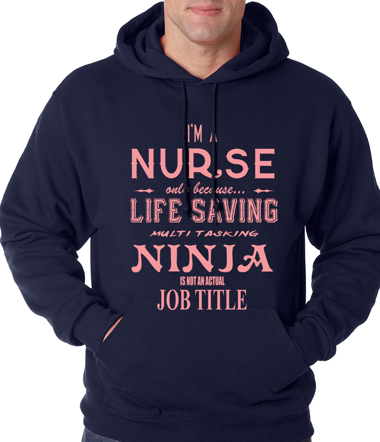 Nurse - Full Time Ninja Adult Hoodie