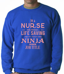 Nurse - Full Time Ninja Crewneck Sweatshirt