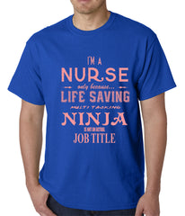 Nurse - Full Time Ninja Mens T-shirt