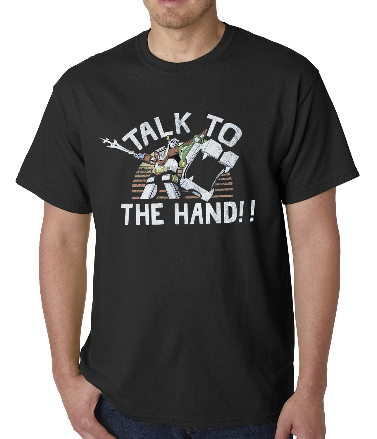 Official Voltron Talk To The Hand Mens T-shirt