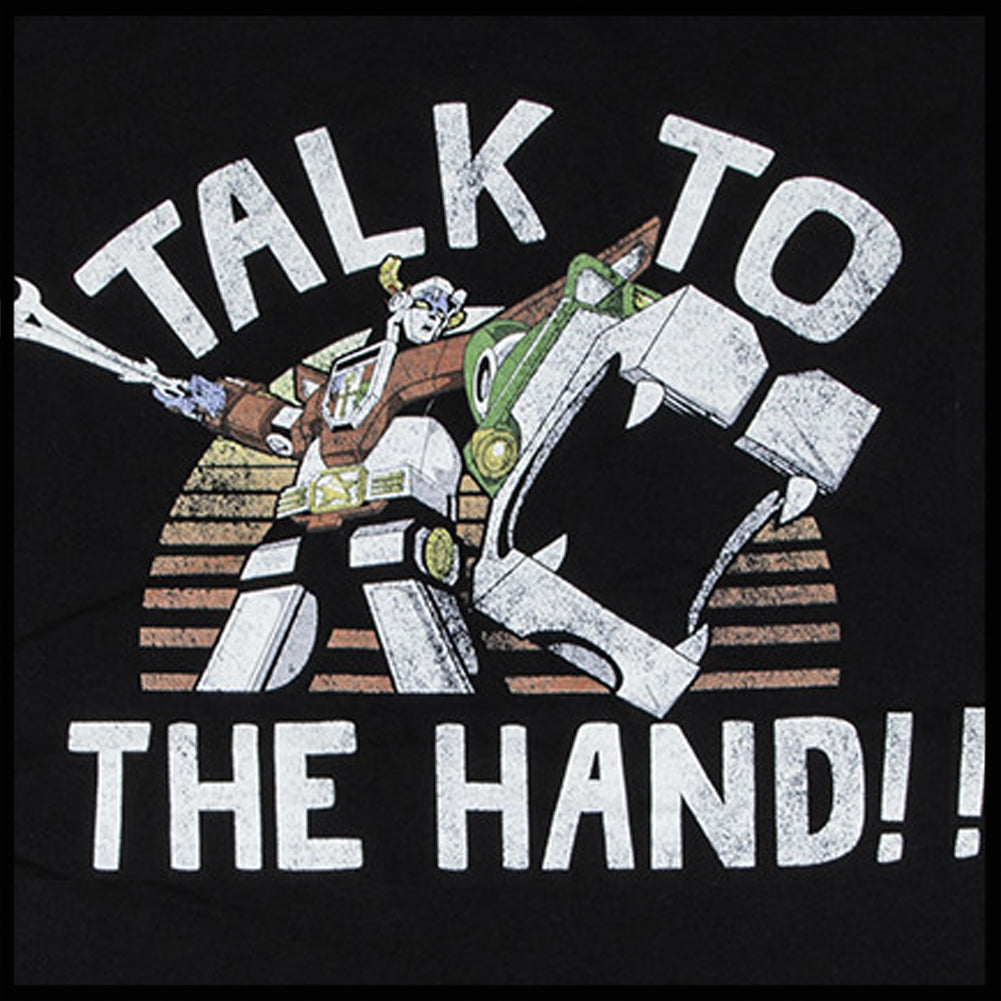 Official Voltron Talk To The Hand Mens T-shirt