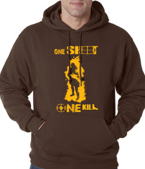 One Shot One Kill Sniper Adult Hoodie