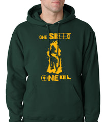 One Shot One Kill Sniper Adult Hoodie