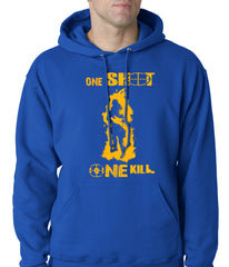 One Shot One Kill Sniper Adult Hoodie