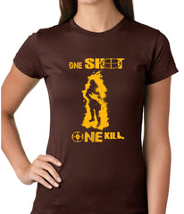 One Shot One Kill Sniper Ladies T-shirt