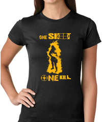 One Shot One Kill Sniper Ladies T-shirt