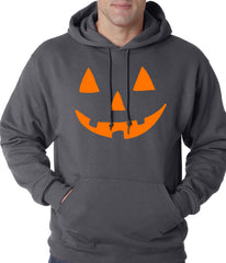 Halloween Hoodie - Orange Jack O' Lantern Adult Hoodie