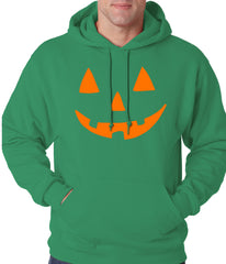 Halloween Hoodie - Orange Jack O' Lantern Adult Hoodie