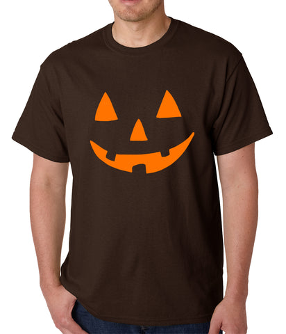 Halloween Tshirt - Orange Jack O' Lantern Mens T-shirt