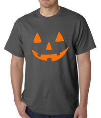 Halloween Tshirt - Orange Jack O' Lantern Mens T-shirt